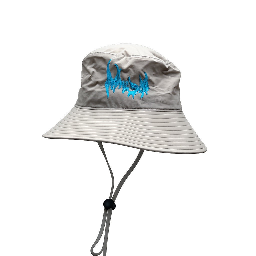 Mosh Metal Wide Brim Bucket Hat | Grey