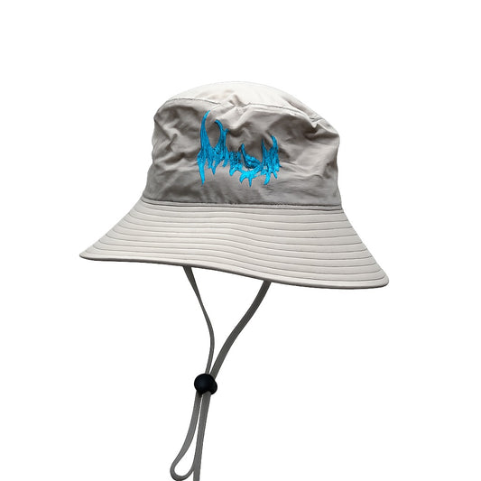 Mosh Metal Wide Brim Bucket Hat | Grey