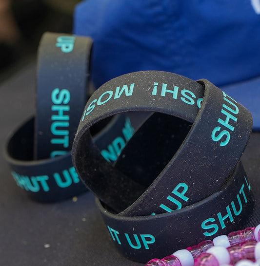 Open The Mosh Pit Right Meow Rubber Bracelet