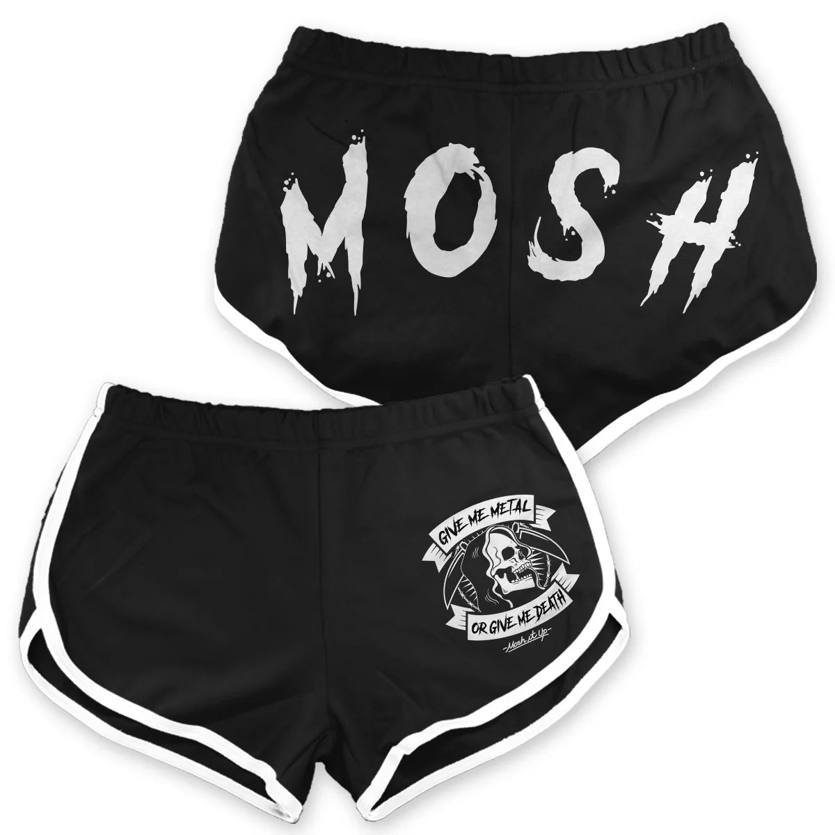 Give Me Metal Or Give Me Death Track Shorts